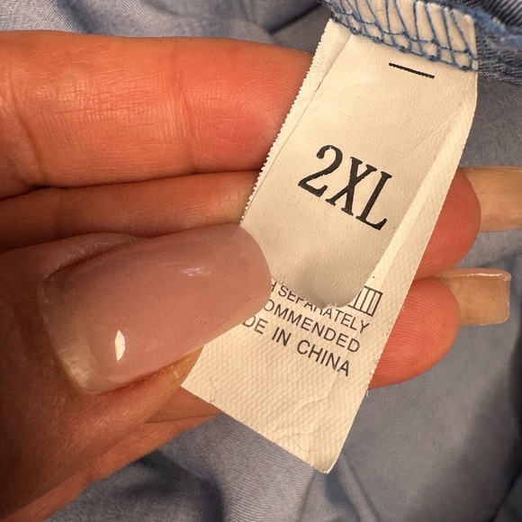 Unbranded Balloon Dress/ Solid/Blue Denim Size 2XL. #313 - Picture 12 of 14
